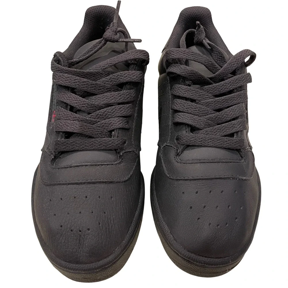 Adidas Yeezy Powerphase Sneakers Kids 4.5 Core Black Leather CG6420